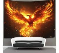 kaiyun Flame Fénix Tapiz Estético Del Dormitorio - De PaRojo Independiente Decoración De La Habitación Ave Fénix 130cmx150cm