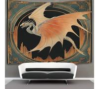 kaiyun Flying Dragón Decoraciones Tapiz Estilo Art Déco Impresión 3D Manta De Pared Póster Ideal Como Decoración De Habitación, Salón Y Dormitorio 70cmx100cm