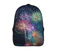 kaiyun Fuegos Arteificiales, Colorido Bolsa Unisex,Blooming in The Cielo Mochila Escolar Para Adolescentes Ultraligero 16 inch