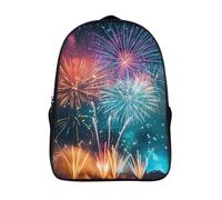 kaiyun Fuegos artificiales, Colorido Mochila |Blooming in The Cielo | Bolsa Escolar Unisex Para Niños Pequeños 16 inch