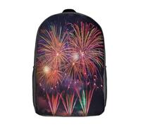 kaiyun Fuegos artificiales Mochilas Infantiles Vistoso 3D Impreso Niños De Colegio Viajes Deportes Bolsa De Escuela 17inch