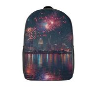 kaiyun Fuegos artificiales Niña,Chicos Ciudad Cieloline Mochila Escolar Para Viaje Bolsa De Escuela 17inch