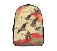 kaiyun Ganso percebe Mochila Escolar Para Infantil Ruta migratoria Niño Niña,Alta Capacidad Mochilas Viaje De Bolsas Para 16 inch