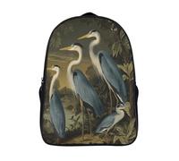 kaiyun Garza Azul en Varios Poses Bolsas Niños Con Diseño Transpirable Y Cremallera Mochila Escolar Estudiantes Adolescentes Chicos Chicas 16 inch