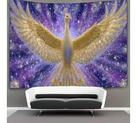kaiyun Golden Pavo real, Cosmic Background Tapisserie Murale À Suspendre, Murales,Plaque De Pique-Nique Décoration Murale Plafond Art Mural 180cmx230cm