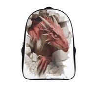 kaiyun Grandes Dragónes maduros arrastrándose entre grietas y escombros Mochila Infantil Bolsa De Escolar Niña Niño Bolsas Mochilas Para Colegio Viaje Cámping 16 inch
