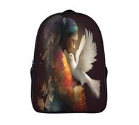 kaiyun Guía espiritual con una paloma Mochila Infantil Bolsa De Escolar Niña Niño Bolsas Mochilas Para Colegio Viaje Cámping 39x29x16cm