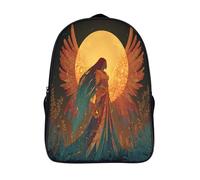 kaiyun Hermosa diosa fénix aborigen Mochila Escolar Para Niños Gran Capacidad Luna llena gigante En 3D Para Estudiantes De Primaria Y Secundaria De 16 inch