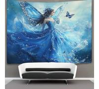 kaiyun Hermosa hada Tapiz Fantasy Art Estilo de dibujo Tapices De PaRojo,Colcha De Pícnic, Decorativo Toalla De Playa 130cmx150cm
