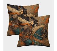 kaiyun Héroes de la Antigüedad y la Edad Media Cojín Almohada 3D Suave Al Tacto,sofá Silla Muebles para El Hogar 40x40cm 2 Paquetes