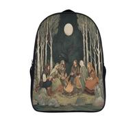 kaiyun Hombres y mujeres de una antigua tribu celta sentados alrededor de una hoguera Mochila Escolar Para Infantil Niño Niña,Alta Capacidad Mochilas Viaje De Bolsas Para 39x29x16cm