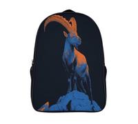 kaiyun Íbice alpino Mochilas Escolar,3D Impreso,Bolsas De Niños Estudiantes De Primaria Y Secundaria 16 inch