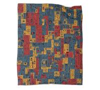 kaiyun Ilustración de Patrones de Escritura egipcia Blanket Sofa Throw 3D Impreso Es Suave Y Cómodo Al Tacto,Adecuado para Que Toda La Familia Se Mantenga Abrigada 50x60inch(127x152cm)