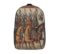 kaiyun Ilustración del ejército árabe de un manuscrito medieval Mochila Escolar Para Niños Viaje Bolsas Para Portátil Adolescentes Alta Capacidad Bolsa De Escuela 17inch
