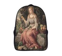 kaiyun Imagen de la diosa del Renacimiento italiano Niña,Chicos Mochila Escolar Para Viaje Bolsa De Escuela 16 inch