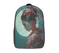kaiyun Joven vestida con un kimono tradicional de geisha Mochila Niña Chicos Bolsa De Escuela Adolescentes Colegio Infantil 17inch