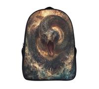 kaiyun La serpiente gigante del mundo enroscada Mochila Infantil Veneno brotando Bolsa De Escolar Niña Niño Bolsas Mochilas Para Colegio Viaje Cámping 16 inch
