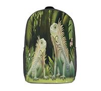 kaiyun Lagartos Niños,Mochilas Escolares Adolescentes,RainBosque Trees Flors Alta Capacidad Bolsas Infantil,Escuela Informal Primaria Y Secundaria 17inch