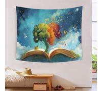 kaiyun Libro de cuentos Tapiz Para Colgar En La Pared,Dibujos animados Tapices Arte De Pared Estético Decoración Del Hogar Para Sala De Estar Dormitorio 70cmx100cm