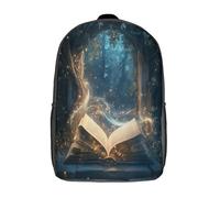 kaiyun Libro mágico Mochilas Hombre Chicas Poder y magia Bolsas Para Trabajo,viaje,diario,escolar Y Escolares De Gran Capacidad 17inch