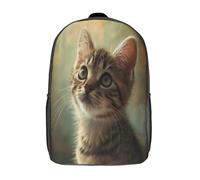 kaiyun Lindo Gatitos Mochila Niña Chicos Realistic Gatos Escolares Adolescentes Bolsa De Escuela Infantil 17inch
