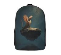 kaiyun Little Dragón on The Floating Island Mochila Infantil Bolsa De Escolar Niña Niño Bolsas Mochilas Para Colegio Viaje Cámping 17inch