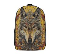 kaiyun Lobo Mochilas Infantiles Abstractoo 3D Impreso Niños De Colegio Viajes Deportes Bolsa De Escuela 17inch
