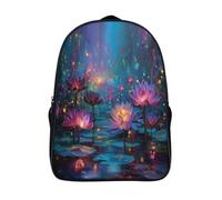 kaiyun Loto colorido Luz misteriosa,mochilas De Viaje Impresas En 3D, Ligero Y Transpirable Bolsa De Escuela Escolar Para Niños 16 inch