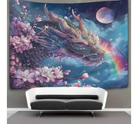 kaiyun Luna Arco iris Dragón, Sakura Tapices Para,sala De EEstrella,apartamento,dormitorio,decoración Artística De Pared 100cmx150cm
