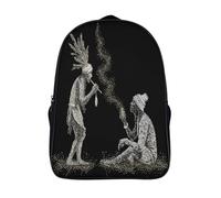 kaiyun Magos y pacientes El arte de los puntos y la pintura,mochilas De Viaje Impresas En 3D, Ligero Y Transpirable Bolsa De Escuela Escolar Para Niños 16 inch