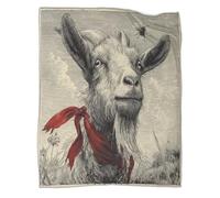 kaiyun Manta A Red Ribbon Is Tied Around The Cabra's Neck,Ropa Cama De Felpa Suave 70x80inch(180x200cm),colchas Patchwork