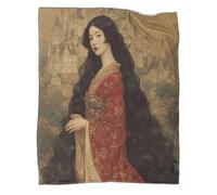 kaiyun Manta Emperatriz Japonesa de principios del Siglo XX,Ropa Cama De Felpa Suave 40x50inch(100x130cm),colchas Patchwork