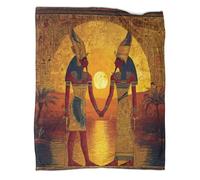 kaiyun Manta ISIS and Osiris Facing The El Solrise Over The Nile,Ropa Cama De Felpa Suave 50x60inch(127x152cm),colchas Patchwork