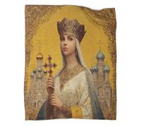 kaiyun Manta Retrato de Mujer Joven,Ropa Cama De Felpa Suave 60x80inch(150x200cm),colchas Patchwork Estilo Medieval
