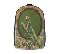 kaiyun Mantis religiosa Niños, Niñas Y Adolescentes, Bolsa De Escuela Ligera Para Portátil, Art Nouveau Mochila Informal 17inch