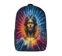 kaiyun Mapa estelar circular Bolsa De Escuela De Niño Y Niña,Mochila De Escuela Primaria Con Estampado De Símbolos del zodíaco y planetas Dibujos Niños Adolescentes 17inch