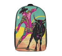 kaiyun Matador Bolsa De Escuela De Niño Y Niña,Mochila De Escuela Primaria Con Estampado De Cómics Dibujos Niños Adolescentes 17inch