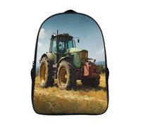 kaiyun Modern Large Tractoron The Field Mochilas Escolar,3D Impreso,Bolsas De Niños Estudiantes De Primaria Y Secundaria 16 inch