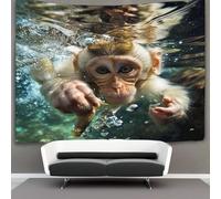 kaiyun Mono Tapiz De Pared Buceando para pescar Tapices Estéticos Decoración De Habitación Para,sala De EEstrella,universidad Decoración Del Hogar 150cmx200cm