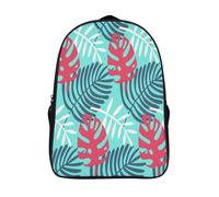 kaiyun Monster Mochila Niña Chicos Plantas tropicales Bolsa De Escuela Adolescentes Colegio Infantil 16 inch