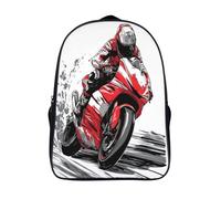 kaiyun Motocicleta Mochila Niña Chicos Giro brusco Bolsa De Escuela Adolescentes Colegio Infantil 16 inch