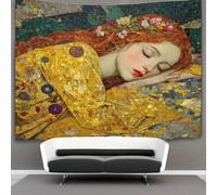 kaiyun Mujer dormida Tapiz Estilo Mosaico Artístico Decoración Del Hogar Impresión HD Para Sala De Estar,dormitorio 180cmx230cm