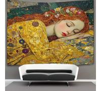 kaiyun Mujer dormida Tapiz Para Colgar En La Pared,Estilo Mosaico Artístico Tapices Arte De Pared Estético Decoración Del Hogar Para Sala De Estar Dormitorio 100cmx150cm