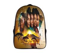 kaiyun Mujeres africanas Mochila Niña Chicos Animales salvajes de la sabana africana Bolsa De Escuela Adolescentes Colegio Infantil 16 inch