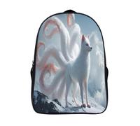 kaiyun Nine Tailed White FBuey on The Mountain Top Bolsa Unisex, Mochila Escolar Para Adolescentes Ultraligero 16 inch