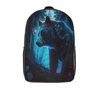 kaiyun Oso en el bosque Arte digital de fantasía Mochilas Escolares Adolescentes Para Escuela Intermedia Niño Y Niñas Bolsas Escolares 17inch