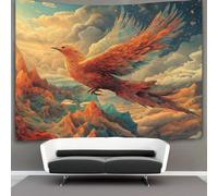 kaiyun Pájaro grande Decoraciones Tapiz Montañas Cielo Impresión 3D Manta De Pared Póster Ideal Como Decoración De Habitación, Salón Y Dormitorio 130cmx150cm