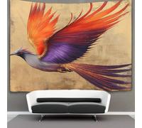 kaiyun pájaro of Paradise Tapiz De Pared Volando with Huge Tail Tapices Estéticos Decoración De Habitación Para,sala De Estar,universidad Decoración Del Hogar 70cmx100cm