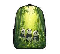 kaiyun Panda in The Bamboo Forest-illustration Style Mochila Infantil Bolsa De Escolar Niña Niño Bolsas Mochilas Para Colegio Viaje Cámping 16 inch