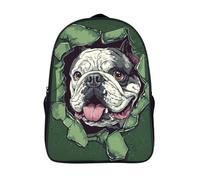 kaiyun Perro Mochilas Escolares Niña Niño Backpack Juveniles Adolescentes Mirando desde un agujero Bolsas Multi-bolsillo 16 inch